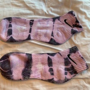 Nike Dry Fit custom tye dyed socks.